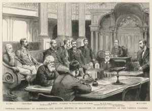Duncan Prints: Federation meeting in Australia