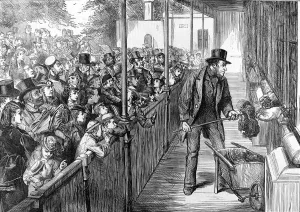 Feeding Prints: Feeding the Lions at London Zoo, 1871