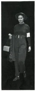 Clothing Prints: Female ambulance worker in uniform, September 1939