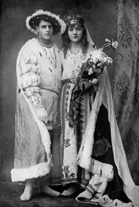Pretty Prints: Female impersonator in trench pantomime, WW1