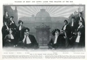 Paris Prints: Female Parisian barristers 1910