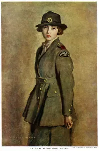 Military Prints: Female royal flying corps driver 1918