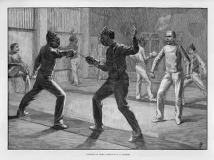 Master Prints: Fencing School 1890