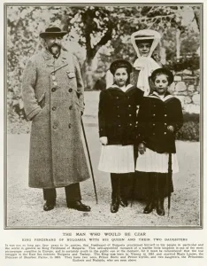 Nadejda Prints: Ferdinand I of Bulgaria with family 1912
