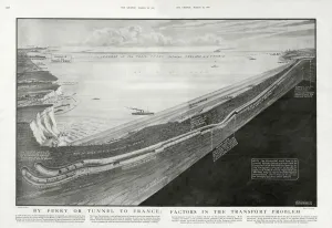 English Prints: By Ferry or Tunnel to France - Factors for and against