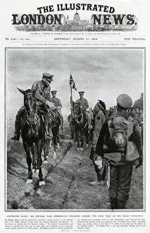 Canadian Prints: Field Marshal Douglas Haig personally thanking troops 1918