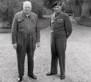 Field Prints: Field Marshall Montgomery and Winston Churchill
