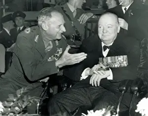 Field Prints: Field Marshall Montgomery and Winston Churchill at the Alamein Reunion