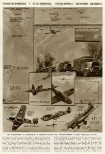 Dive Prints: Fighter bombers v. dive bombers by G. H. Davis