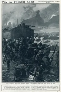 Trucks Prints: Fighting in Lens, Northern France, 1914