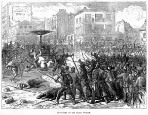 Communards Prints: Fighting at Pigalle