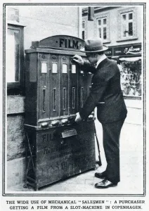 Shops Prints: Film bought from a slot-machine 1928
