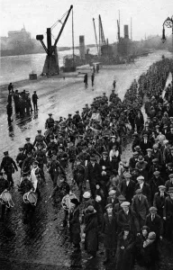 Oct16 Prints: Final evacuation of British troops from Ireland, 1922