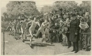 Sport Prints: The Finish of the Mile Race- A Dead Heat