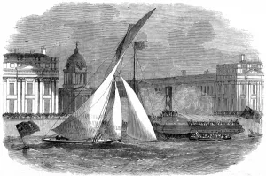 Hospital Prints: The Finish of the Royal London Yacht Club Match, Greenwich