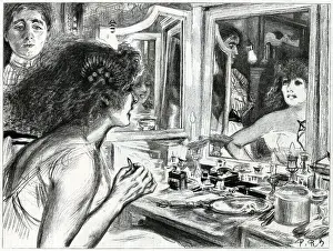Madame Prints: Finishing Touches - Madame Sarah Bernhardt in Dressing Room