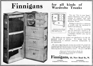 Wardrobe Prints: Finnigans wardrobe trunk