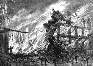 Fire Prints: Fire in Clerkenwell, London, 1885