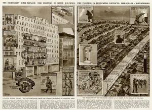 Menace Prints: Fire fighting on the Home Front by G. H. Davis