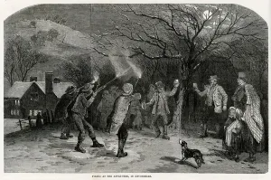 Firing Prints: Firing at the apple-tree in Devonshire