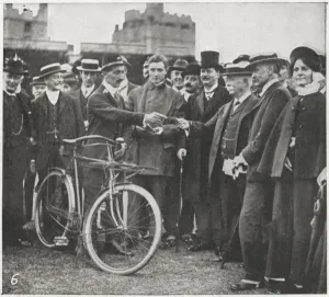 Cyclist Prints: The first aerial post in England