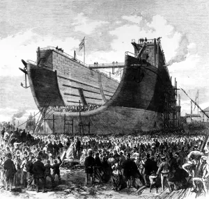 Dock Prints: First attempt to launch the Bermuda floating dock