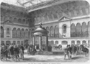 1865 Prints: The First Auction at Tattersalls New Buildings, 1865