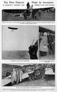 Aviator Prints: The First Channel Flight by Bleriot
