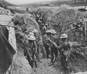 Preparation Prints: First day of the Somme - fixing bayonets