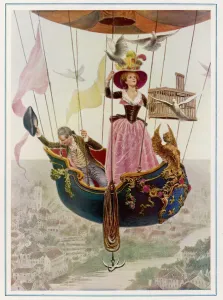Skirt Prints: First Gas Balloon 1787