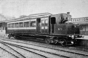 Coaches Prints: The First Railway Motor-Coach in Britain, 1903