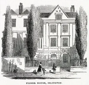 1845 Prints: Fisher House, Islington, London. Date: 1845