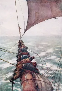 Sail Prints: Fisting the Mainsail by Arthur Briscoe