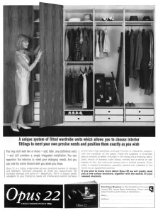 1965 Prints: Fitted wardrobe advertisement, 1965