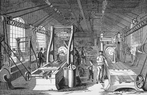Works Prints: Fitting shop at the Grand junction railway works