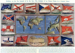Ocean Prints: Flags and Ships of the Great Steamship Companies, 1932