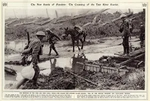 Yser Prints: Flanders: Crossing of Yser river barrier