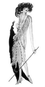 Flappers Prints: Flapper / Ascot Dress / 1926