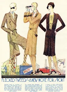 Casual Prints: Flecked tweed 1929