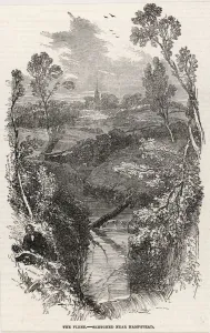 1854 Prints: FLEET RIVER AT HAMPSTEAD