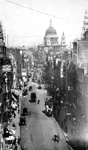 Cathedral Prints: Fleet Street, London, c. 1880