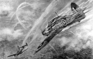 16th Prints: Flight Lieut. Nicholson winning the Victoria Cross; Second W