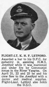 Bravery Prints: Flight Lieutenant K. H. F Letford, DFO