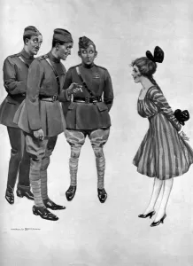 Harold Prints: Flighty by Harold Earnshaw, WW1 cartoon