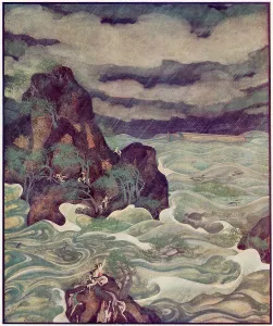 Edmund Prints: The Flood by Edmund Dulac