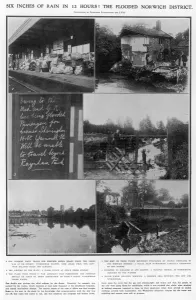 Houses Prints: Floods in Norwich 1912