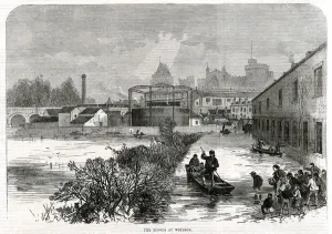 Rescued Prints: Floods at Windsor 1869