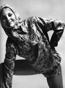 1965 Prints: Floral cotton anorak by Neatawear, 1965