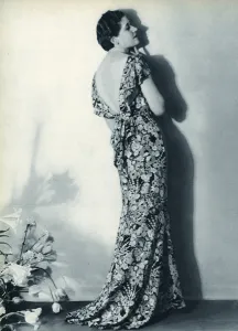 Floral Prints: Floral evening dress 1934