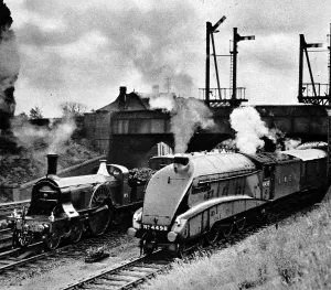 Scot Land Prints: The Flying Scotsman of 1888 and 1938 at Sevenage